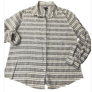JONES ⭐️New York linen blend blouse